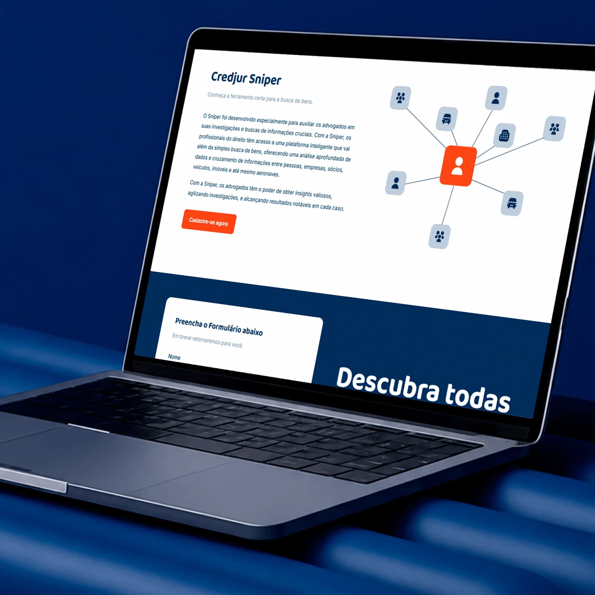 Apresentação da ferramenta Credjur Sniper em notebook