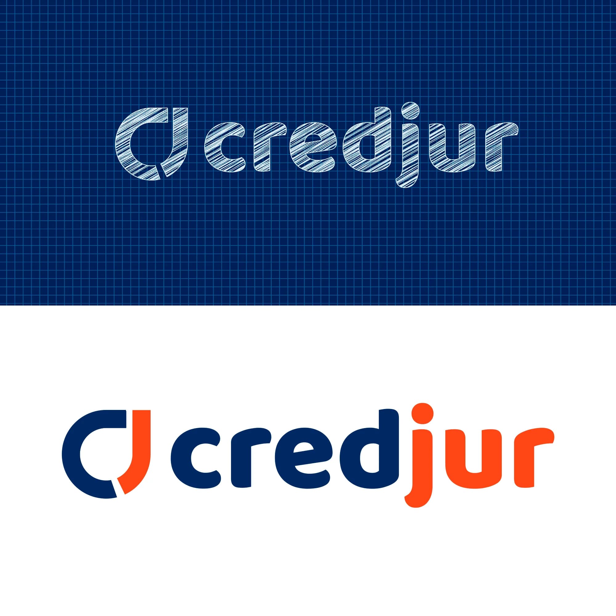Variações da identidade visual da Credjur